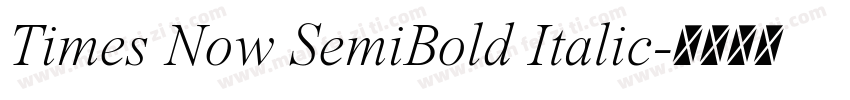 Times Now SemiBold Italic字体转换